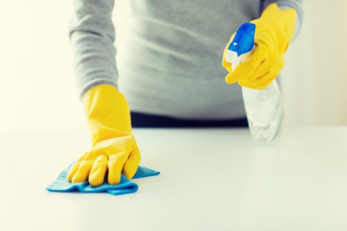 Deep carpet cleaning equipment used in a Belsize Park property
