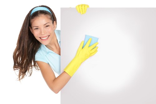 Cleaner maintaining a shared apartment in Belsize Park