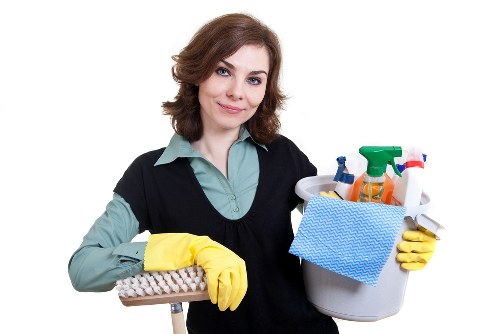 Low-carbon van used for sustainable cleaning operations